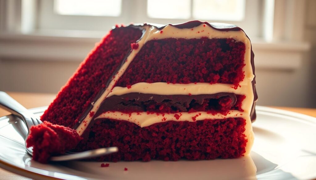 chocolate and vanilla in red velvet cake chocolate and vanilla in red velvet cake