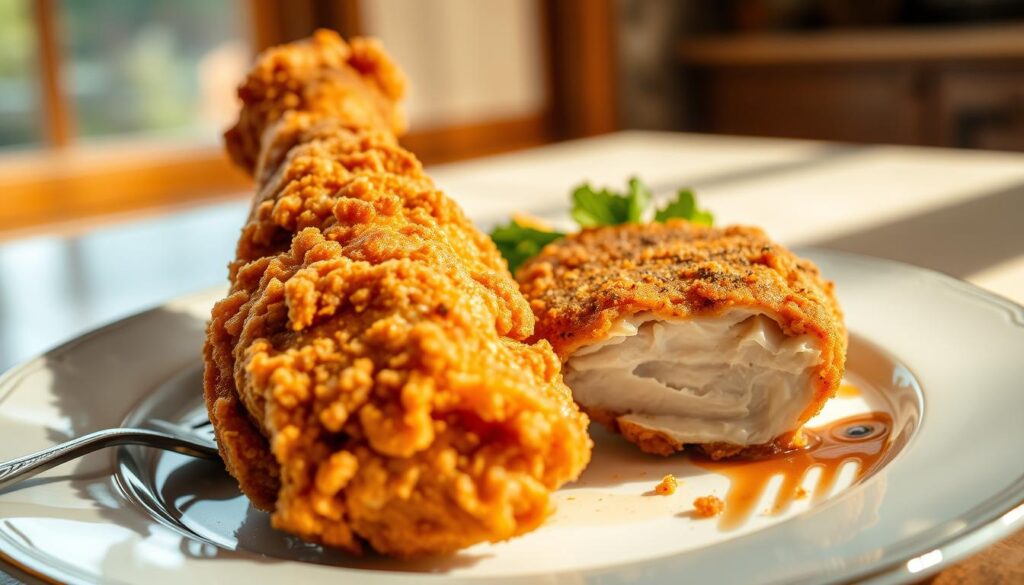 fried chicken vs. southern fried chicken fried chicken vs. southern fried chicken