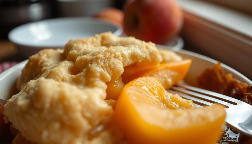 texture of peach cobbler with canned and frozen peaches texture of peach cobbler with canned and frozen peaches