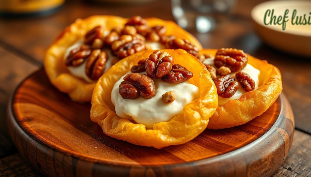 Hojaldres Rellenos de Queso Brie y Nueces Caramelizadas