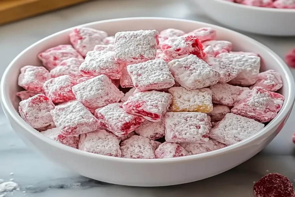 Cherry Cheesecake Puppy Chow