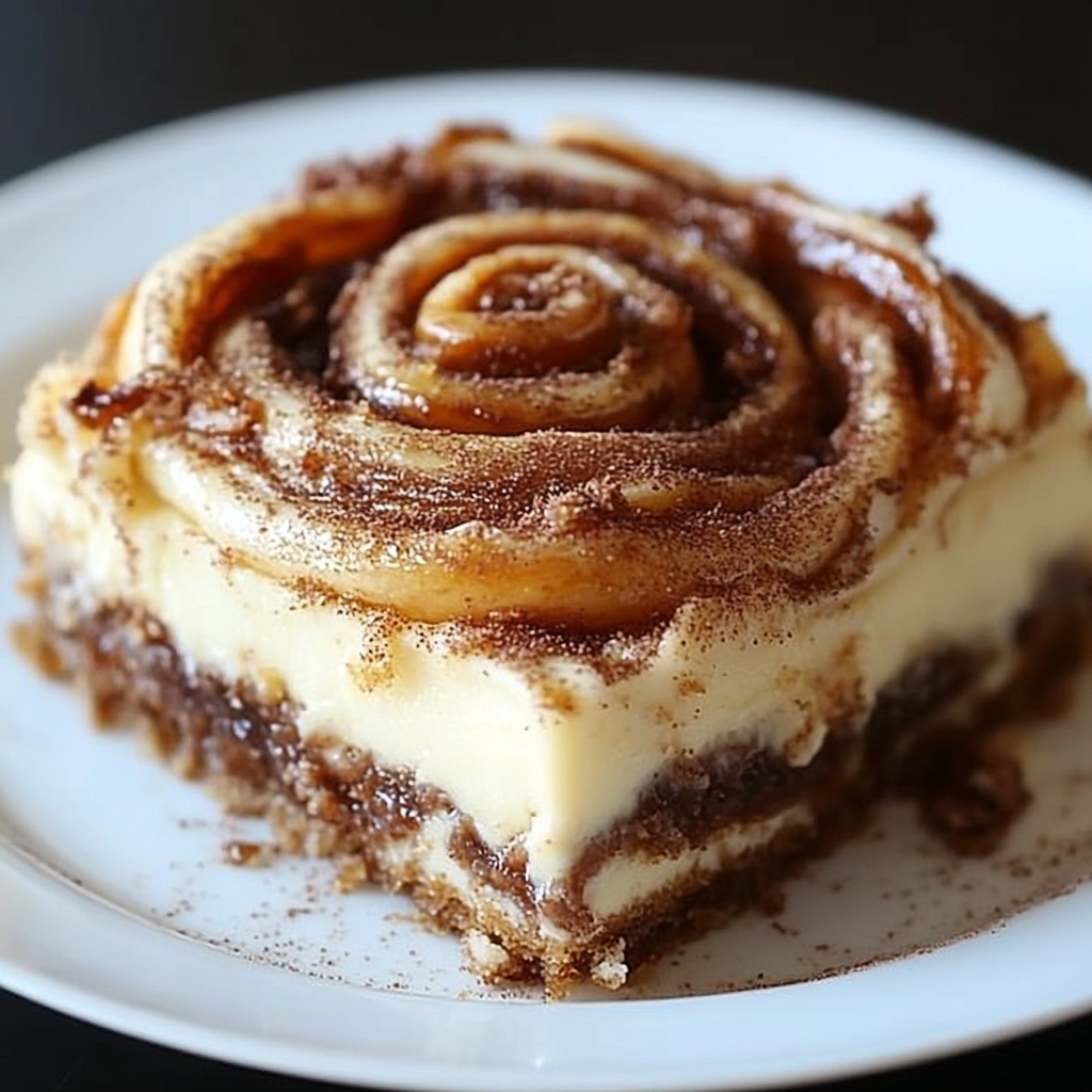 Cinnamon Roll Honeybun Cheesecake