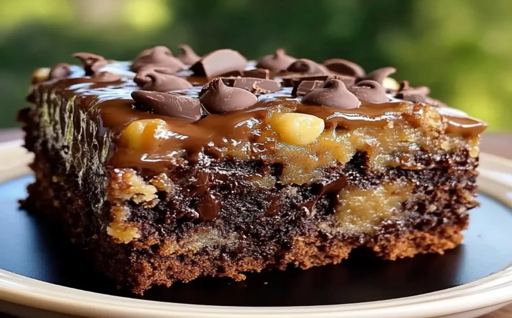 German Chocolate Poke Cake