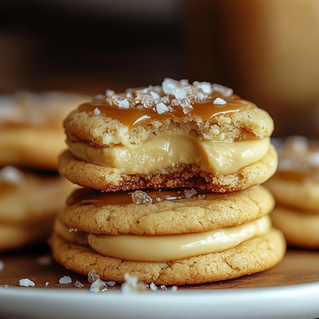 Salted Caramel Cheesecake Cookies