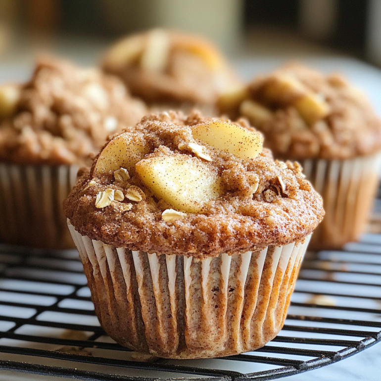 Muffins de Manzana, Avena y Canela