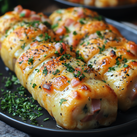 Rollitos de Pollo con Jamón y Queso