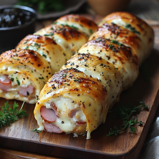 Rollitos de Pollo con Jamón y Queso