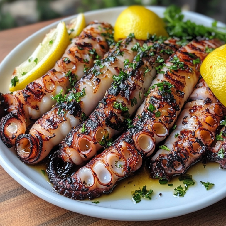 Pulpo a la Parrilla al Estilo Griego