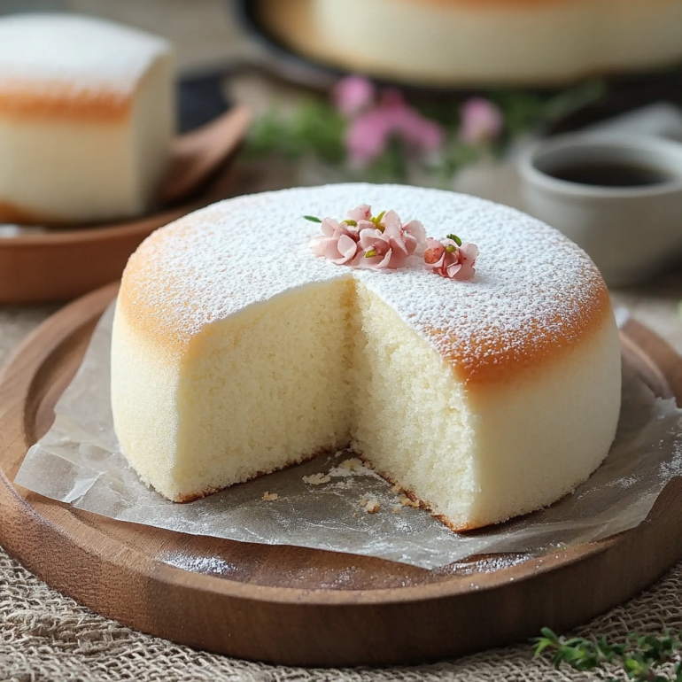 Pastel de Algodón Japonés