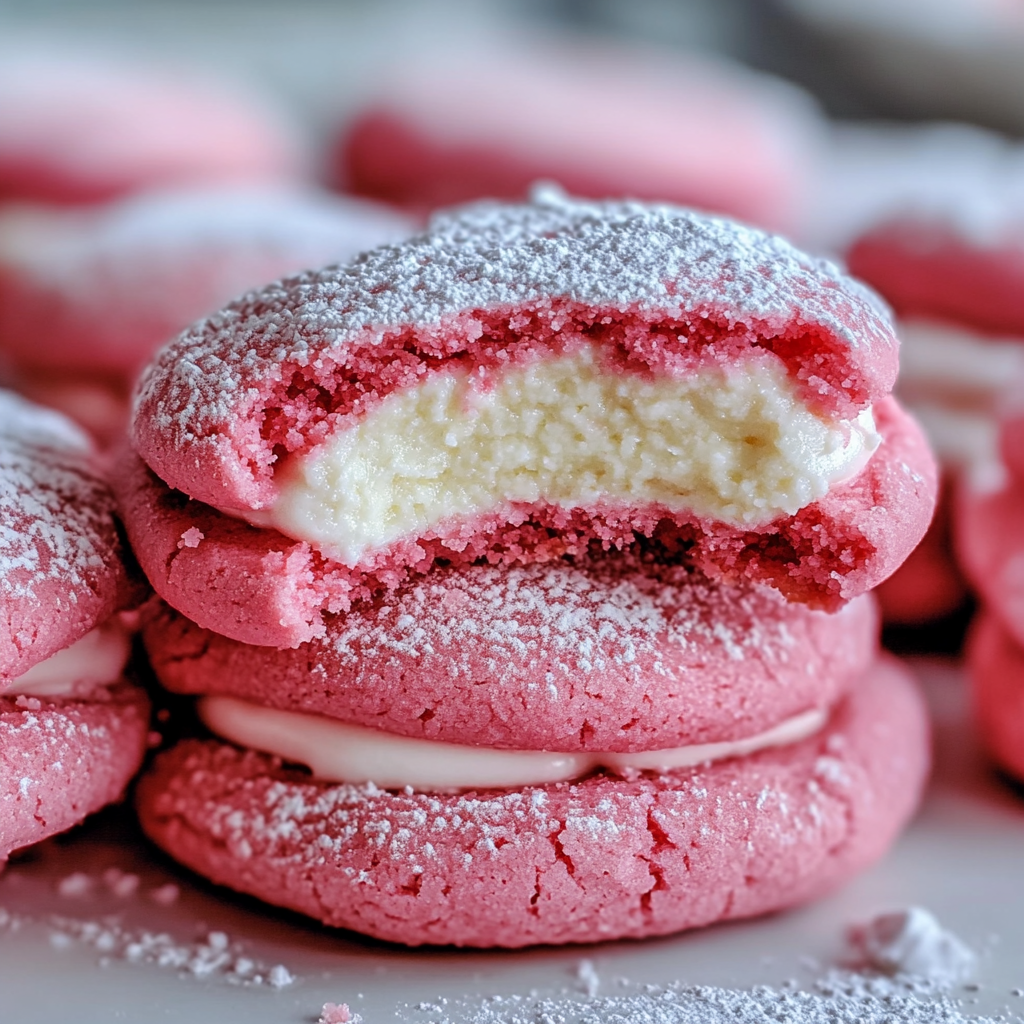 Strawberry Marshmallow Cheesecake Cookies Recipe