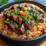 ARROZ CON COSTILLAS DE RES.