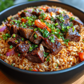ARROZ CON COSTILLAS DE RES.