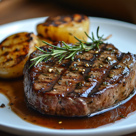 BISTEC A LA PARRILLA CON SALSA