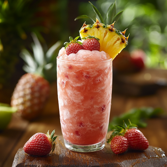 Bebida Helada Piña Fresa
