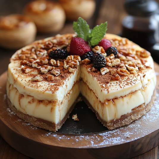 Bola Queso Tarta Nuez