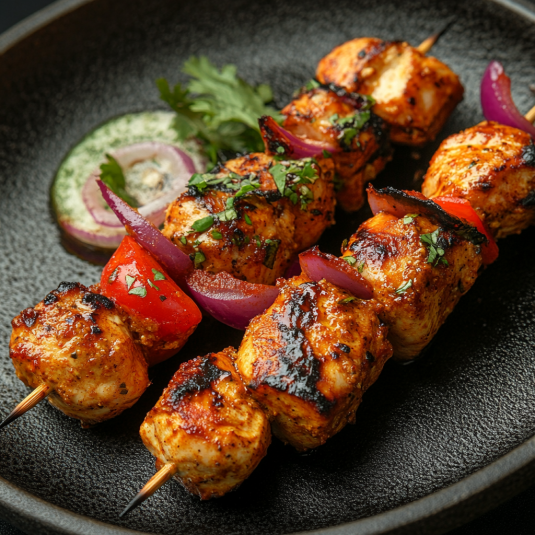 Brochetas Pollo Tandoori