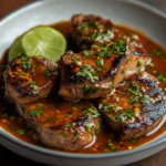 Chuletas en Salsa de Chipotle