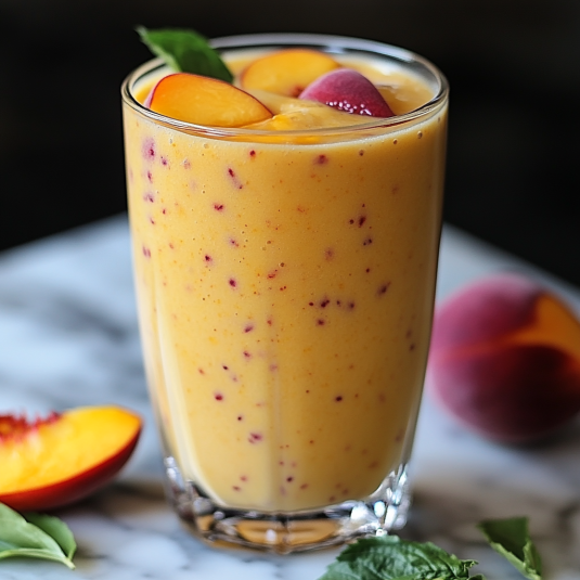 Delicioso Batido de Durazno