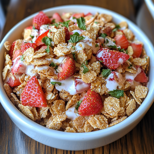 Delicioso Cereal Crujiente Fresa