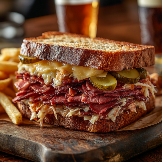 Delicioso Sándwich de Pastrami