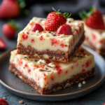 Deliciosos Brownies Fresa Chocolate Blanco