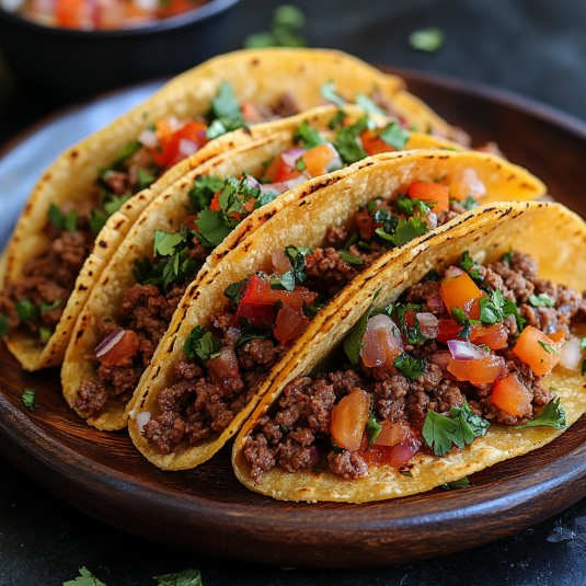 Deliciosos Tacos de Carne Cremosos