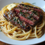 Filete con Pasta y Mantequilla