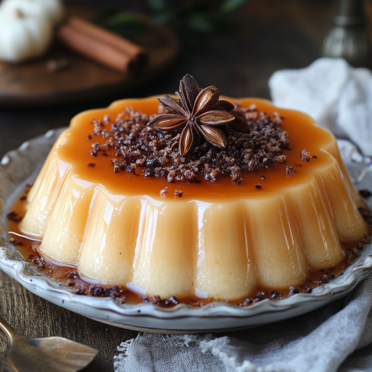Flan de Galletas María sin Horno