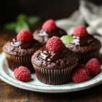 Magdalenas Chocolate Frambuesa Fundido