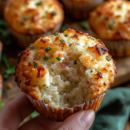 Muffins Salados de Queso Cottage