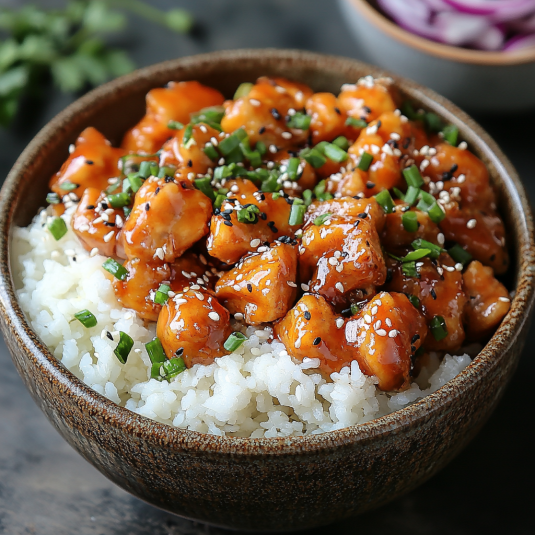 Pollo con miel estilo comida