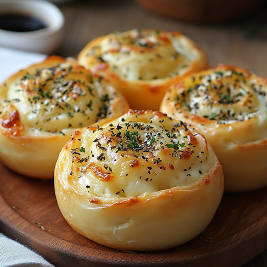 Sabrosos Rollos con Queso