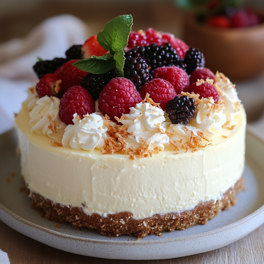 Tarta de Queso Sin Horno