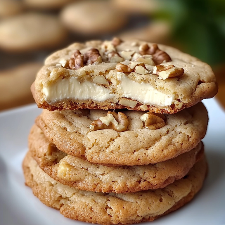 Galletas de queso crema y nuez