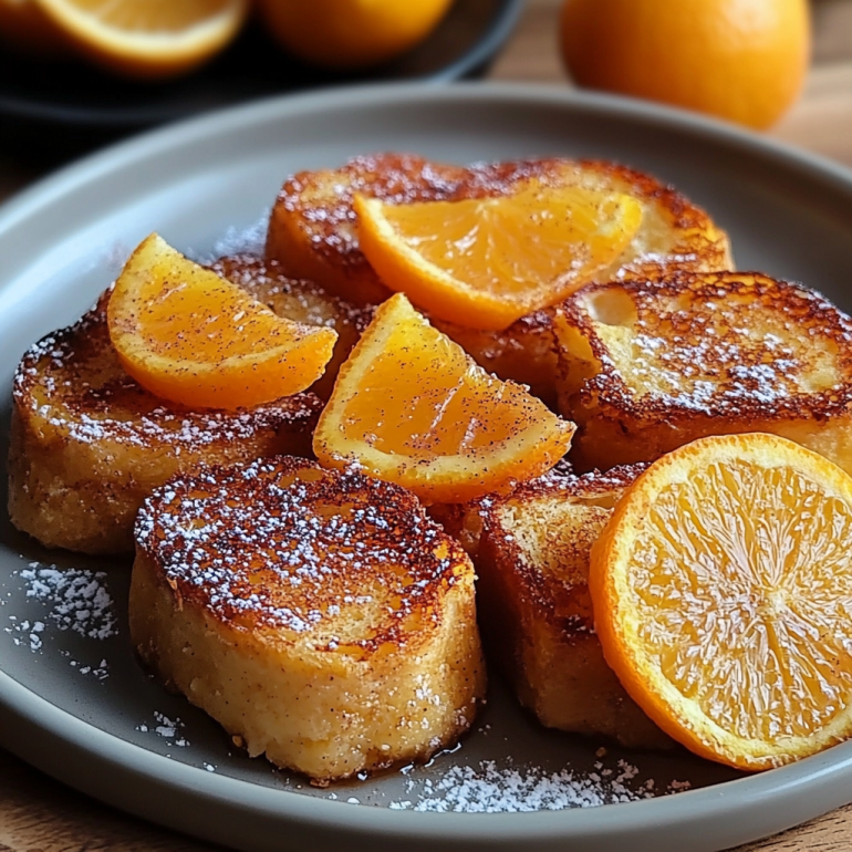 Torrijas de Naranja con Toque Cítrico y Canela