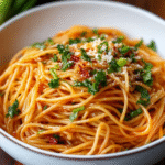 Fideos al Ajo Picante