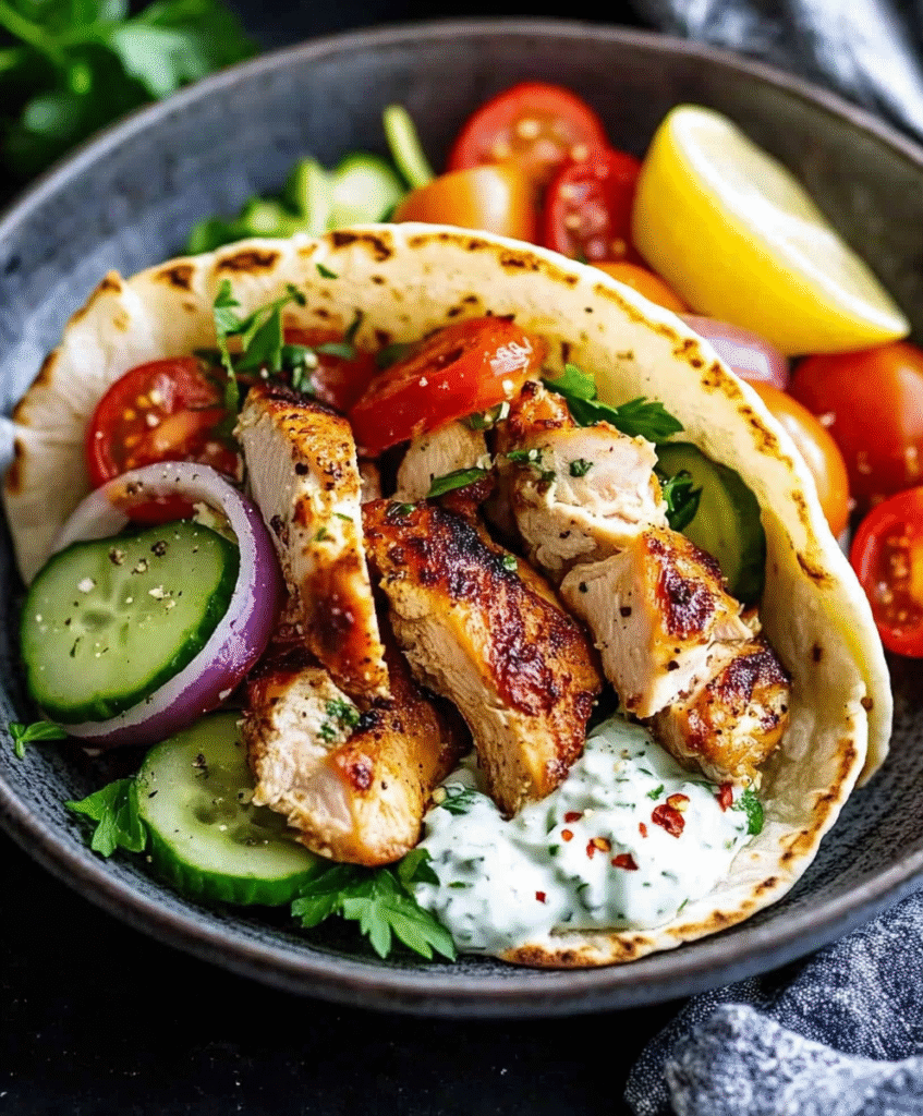 Gyros Griegos con Pollo
