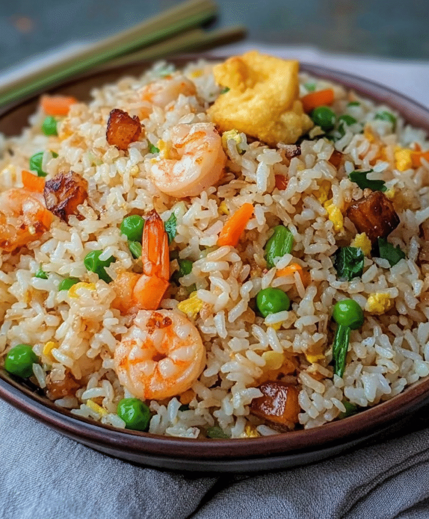 ARROZ FRITO AL ESTILO CHINO.