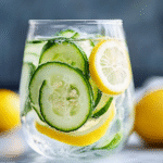 Agua Fresca de Pepino y Limón con Stevia