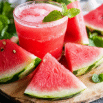 Agua Fresca de Sandía y Menta