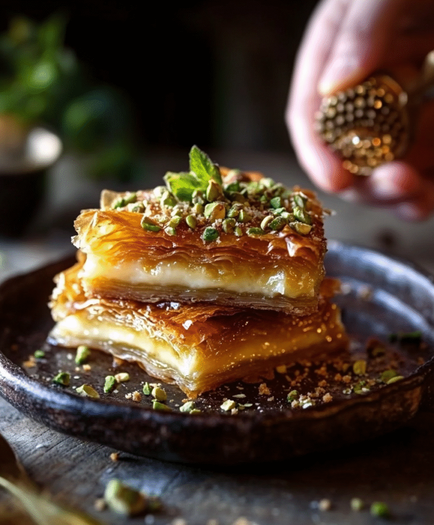 Baklava Pistacho Miel Cake