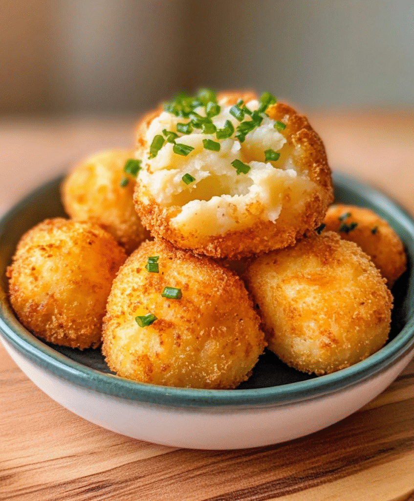 Bolas de Queso de Puré de Patatas
