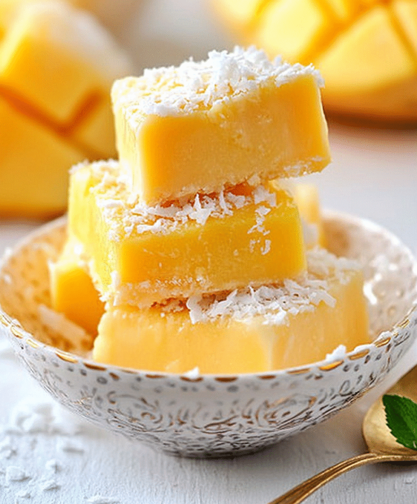 CREMOSO DE MANGO Y COCO.
