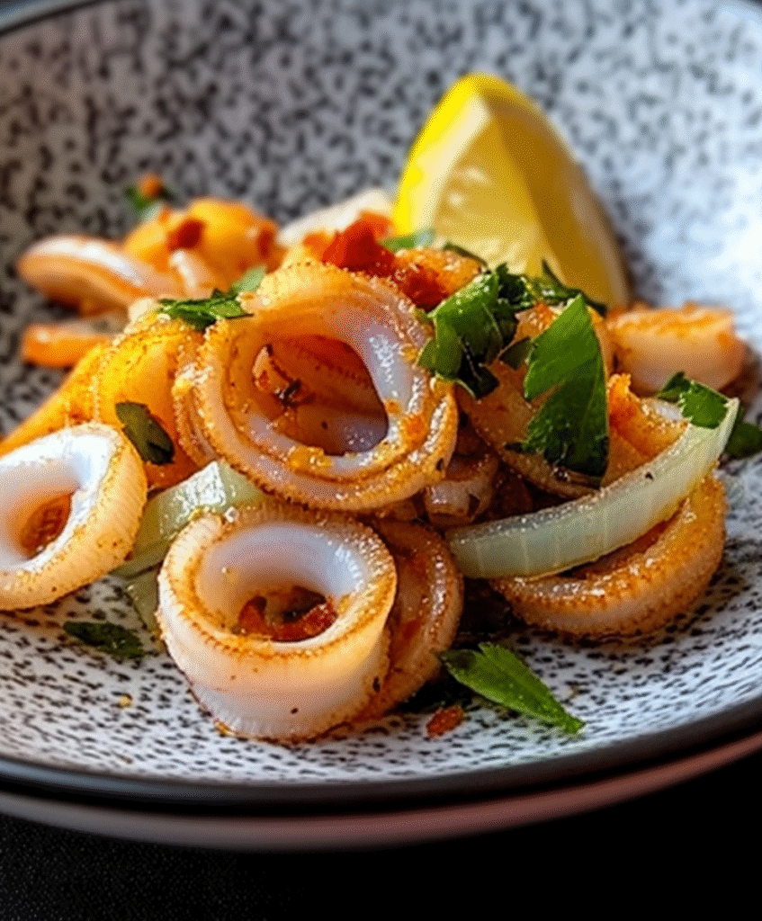 Calamares Encebollados