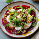 Carpaccio de Remolacha con Queso Fresco y Nueces