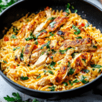 Cena Cremosa Orzo Pollo