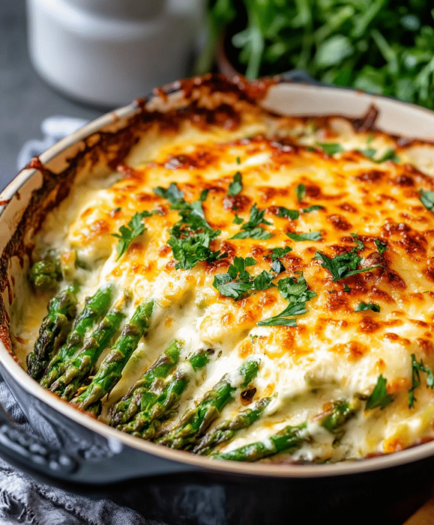 Cheesy Asparagus Bake
