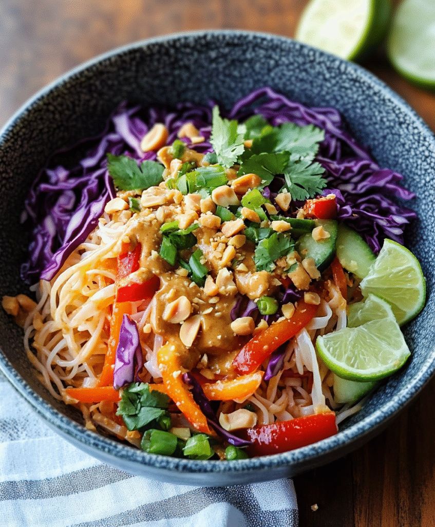 Deliciosa Ensalada Thai de Fideos