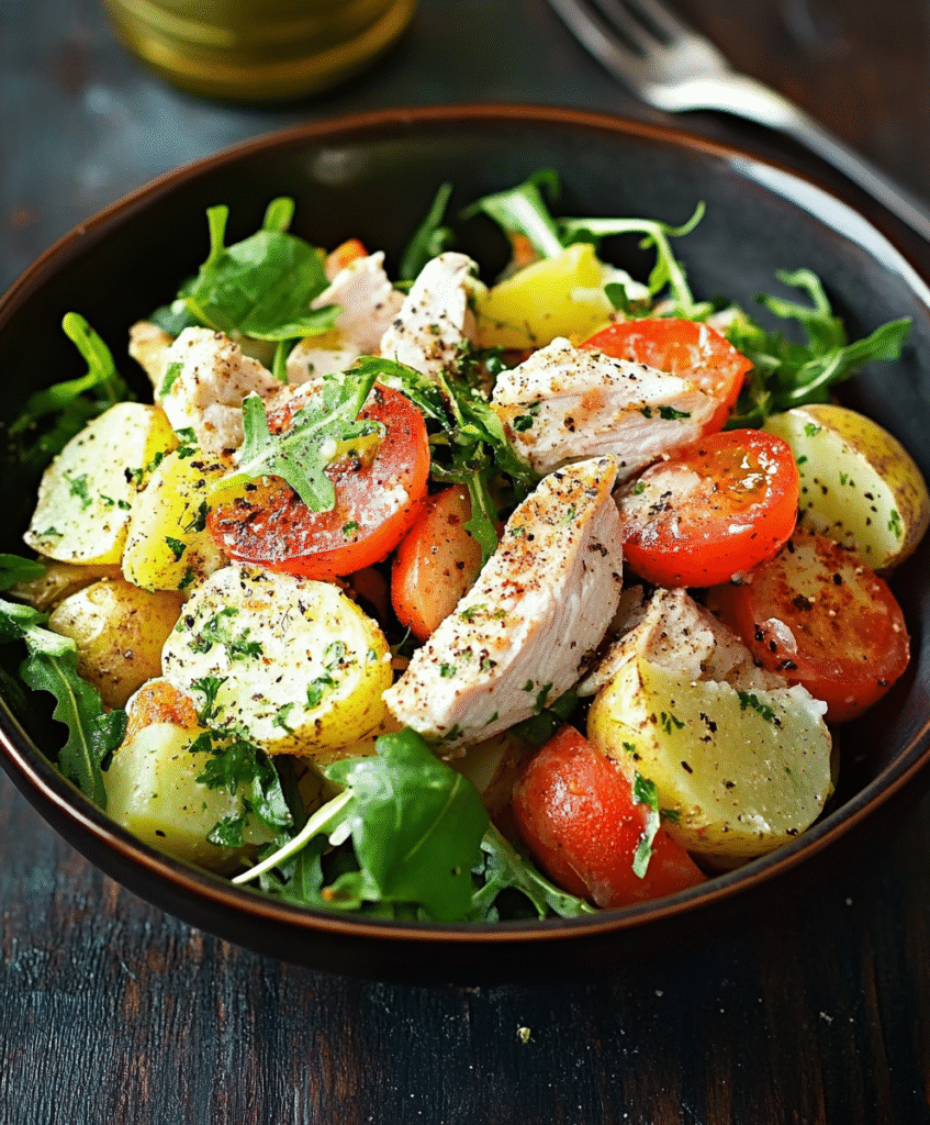 ENSALADA DE POLLO CON PAPA.