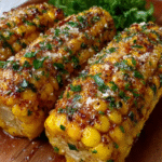 Elote con Mantequilla Cajún y Queso Parmesano